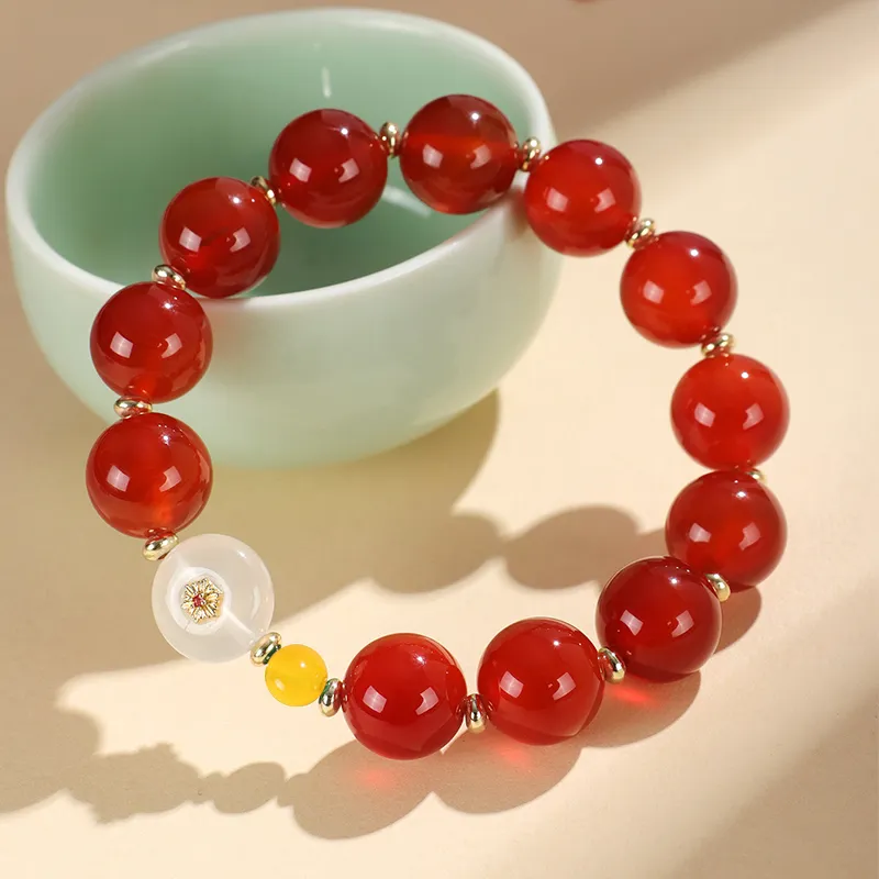 Emerald Agate Jade Bracelets Women's-12