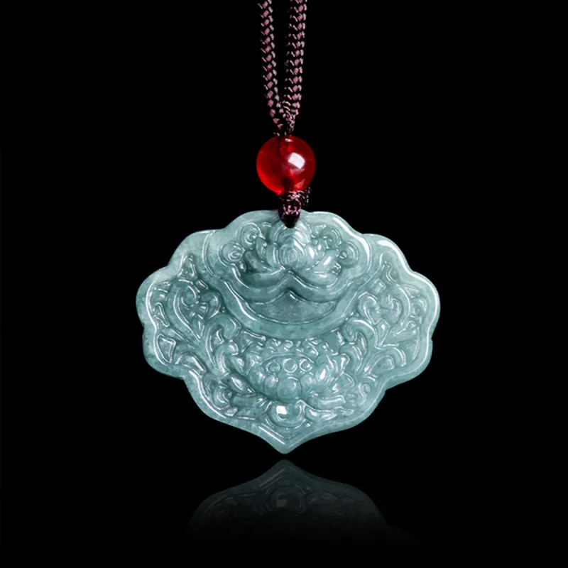 Emerald Glutinous Jade Jadeite Pendants Unisex-3