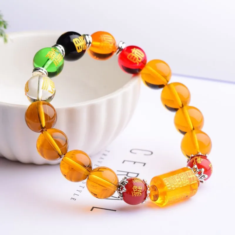 Emerald Colored Glaze Jade Bracelets Unisex-3