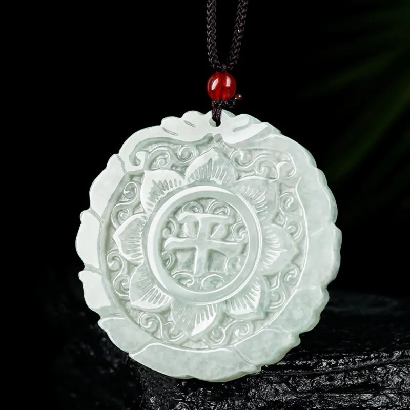 Emerald Glutinous Jade Jadeite Pendants Unisex-4