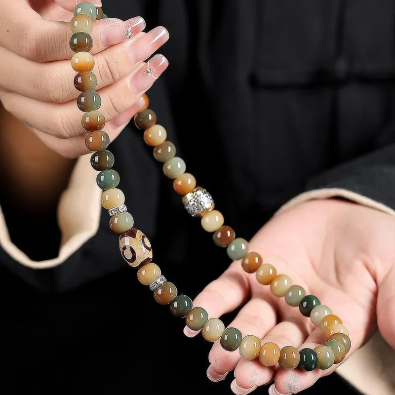 Emerald Bodhi Seed Bracelets Unisex-1