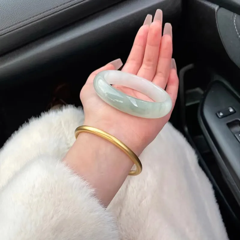 Emerald Tianshan Jade Bangles Women's-3