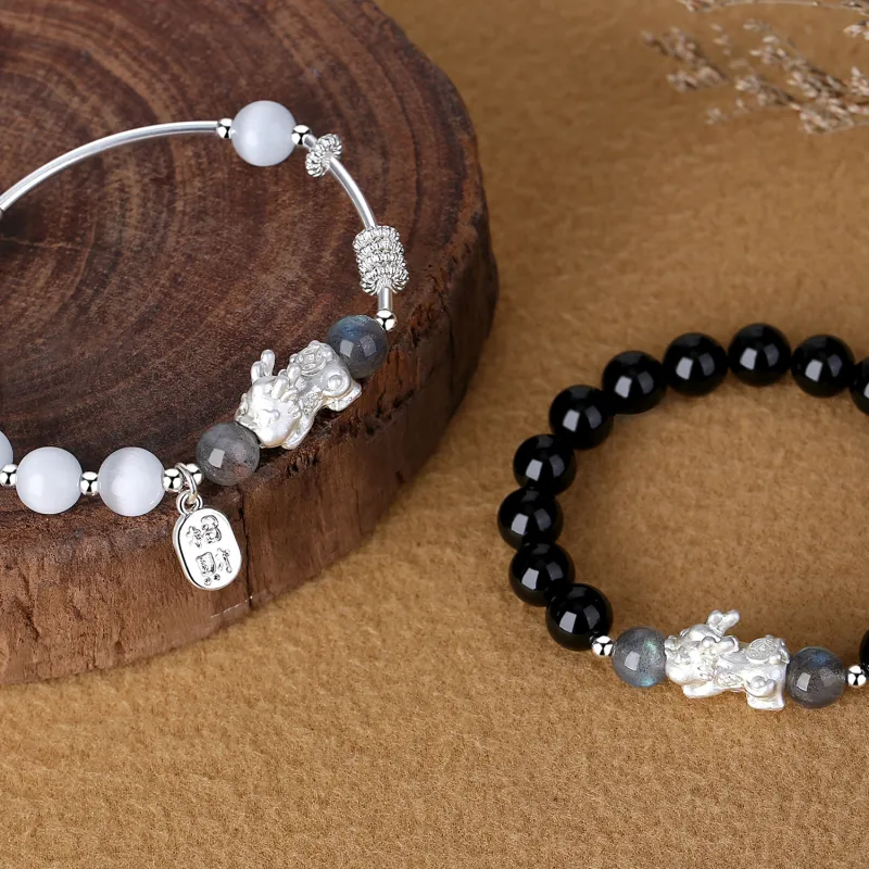 Emerald Obsidian Bracelets Unisex-2
