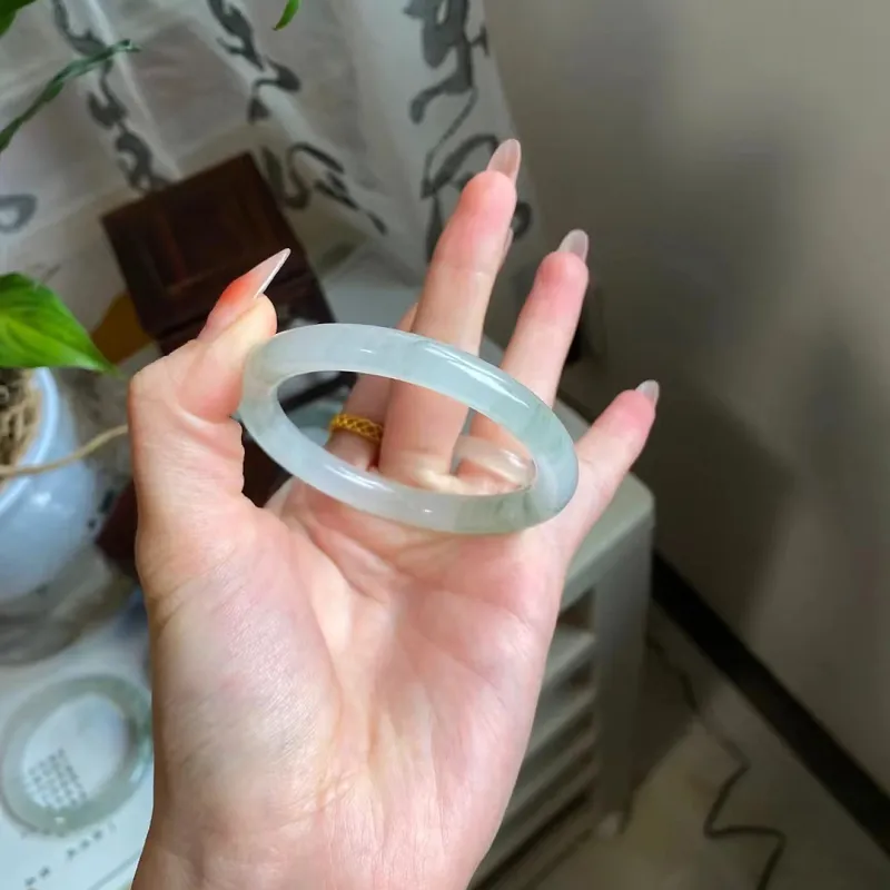 Emerald Tianshan Jade Jade Bangles Women's-2