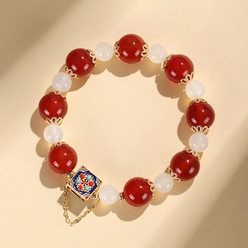 Emerald Agate Jade Bracelets Women's-2