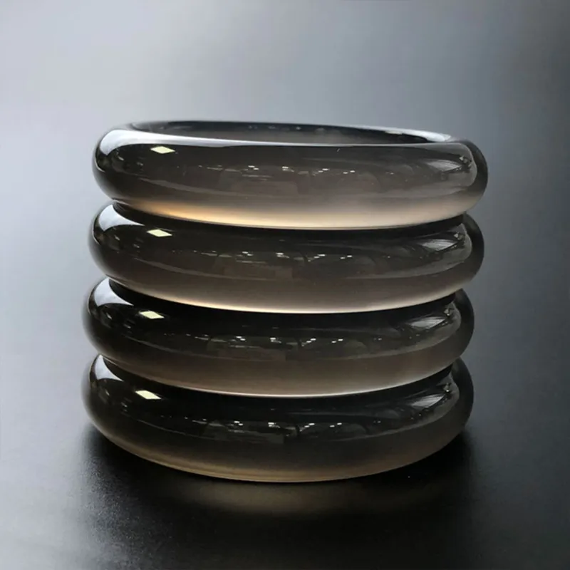 Emerald Chalcedony Jade Bangles Women's-5