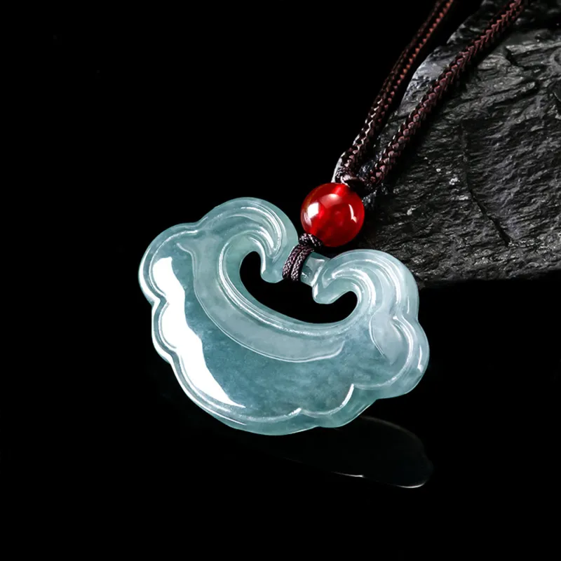 Emerald Glutinous Jade Jadeite Necklaces Unisex-6