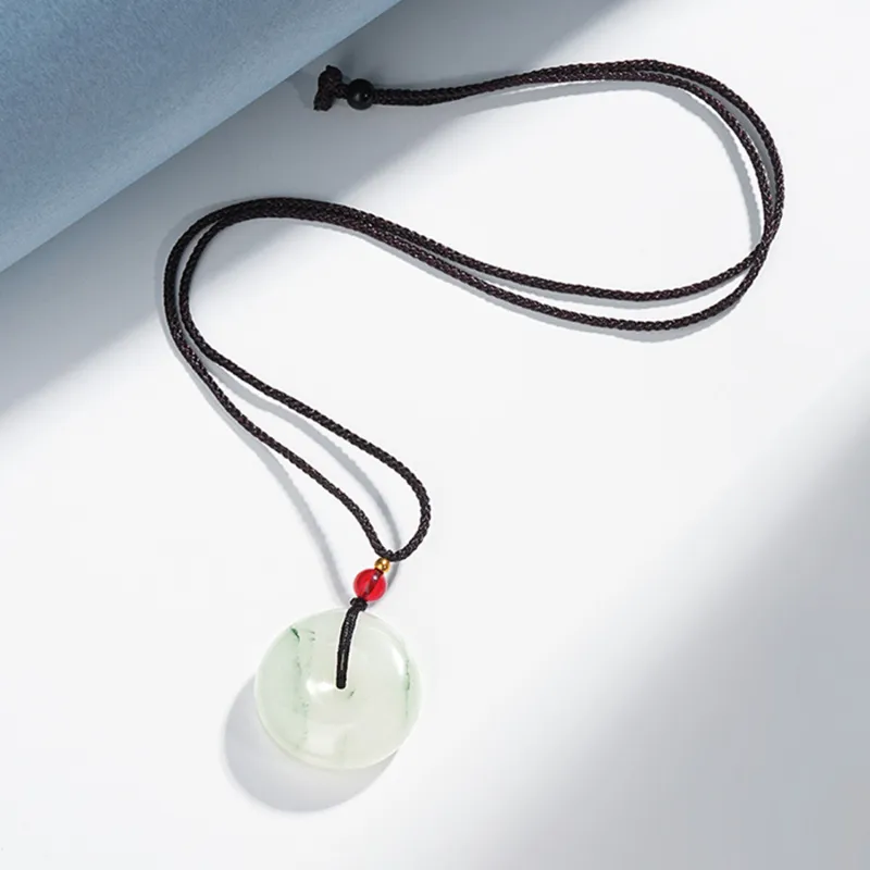 Emerald Tianshan Jade Necklaces Women's-4