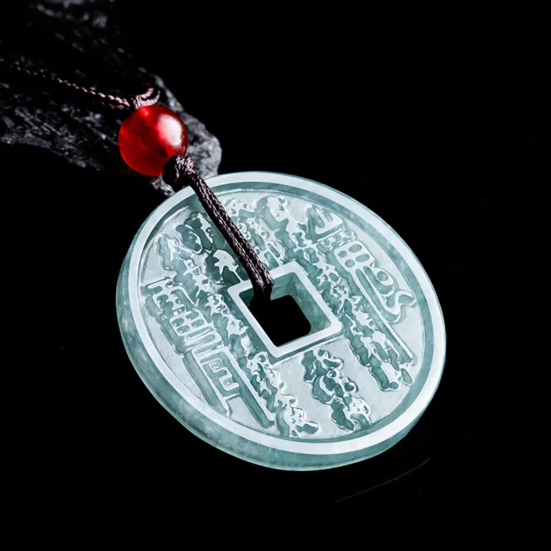 Emerald Glutinous Jade Jadeite Pendants Unisex-5