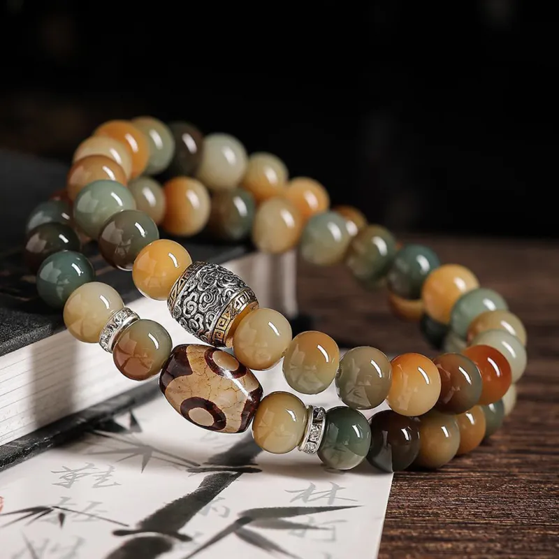 Emerald Bodhi Seed Bracelets Unisex-5
