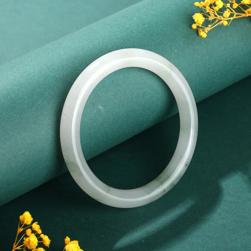 Emerald Tianshan Jade Jade Bangles Women's-4