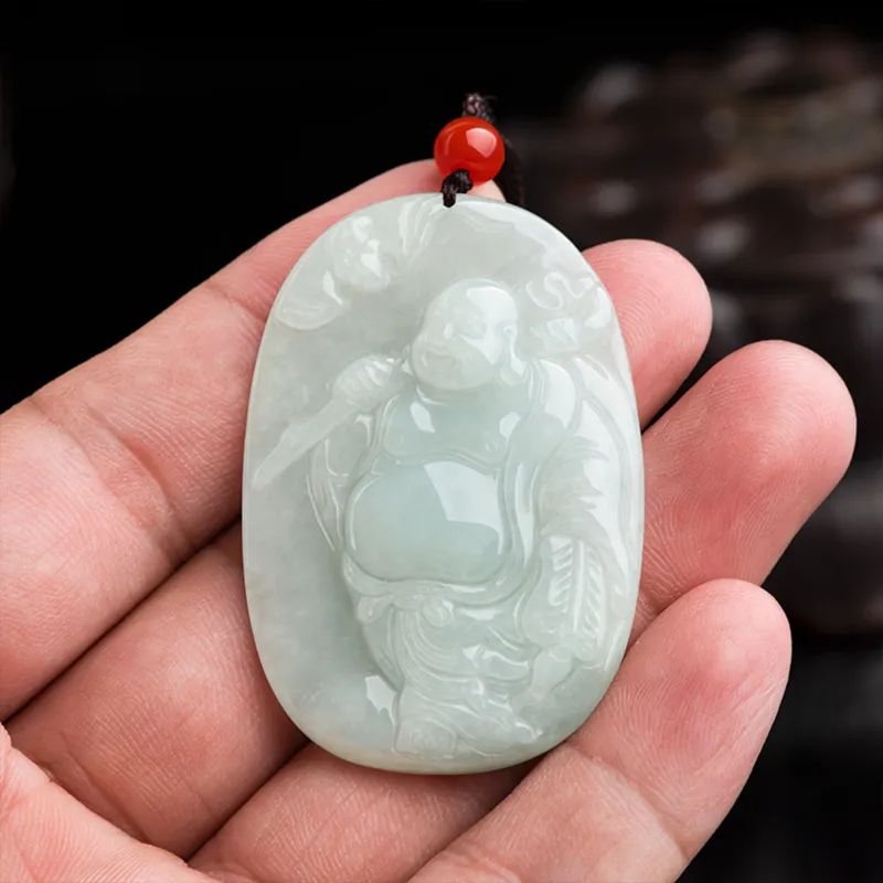 Emerald Glutinous Jade Jadeite Pendants Unisex-3