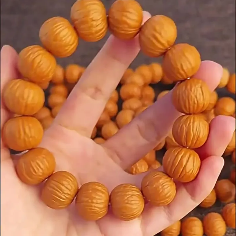 Emerald Monkey Head Walnut Bracelets Unisex-5