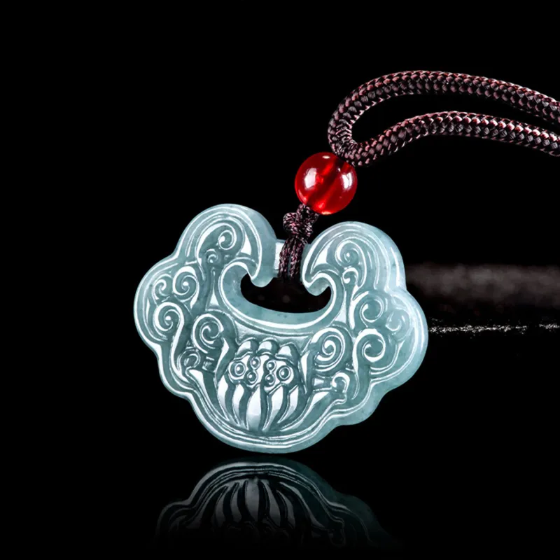 Emerald Glutinous Jade Jadeite Pendants Unisex-5