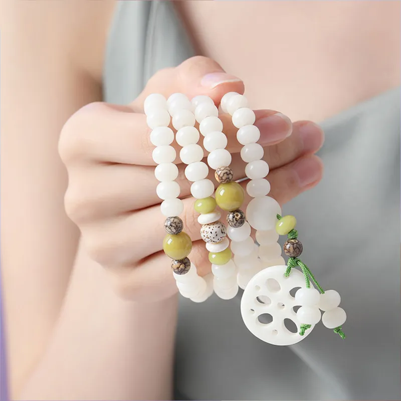 Emerald Bodhi Seed Bracelets Unisex-7