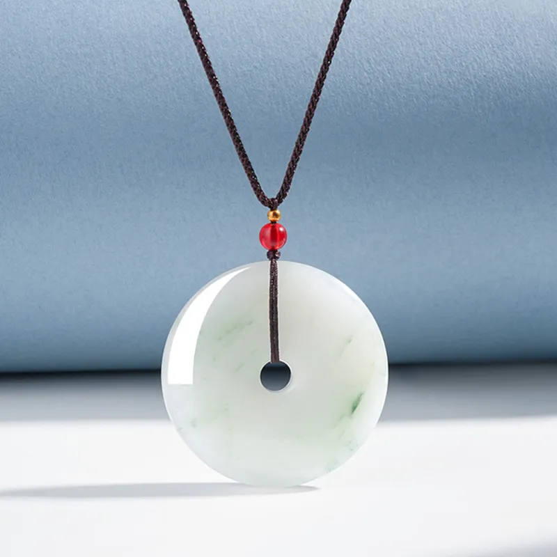 Emerald Tianshan Jade Necklaces Women's-3