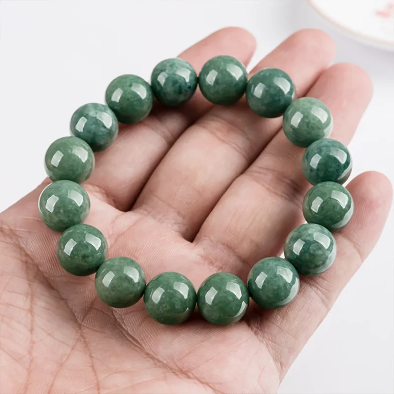 Emerald Bean Type Jadeite Bracelets Women's-3