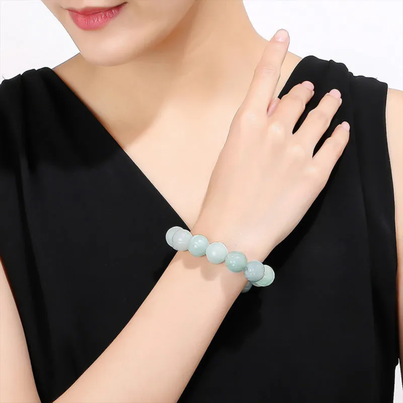Emerald Bean Type Jadeite Bracelets Unisex-5