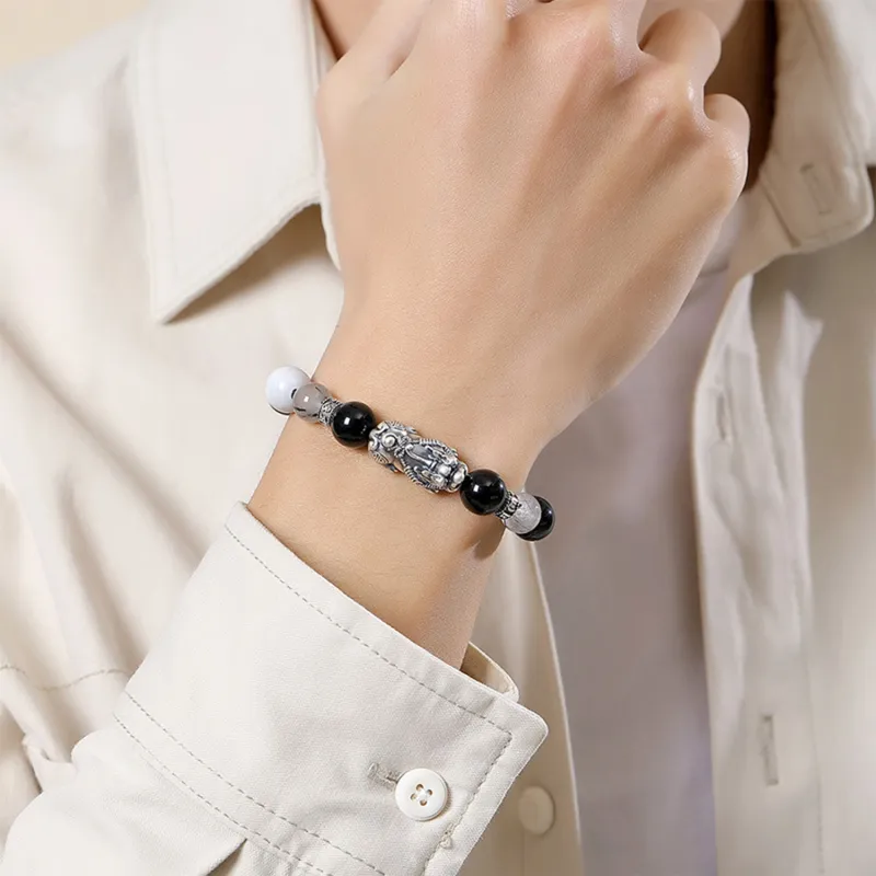 Emerald Obsidian Jade Bracelets Unisex-2