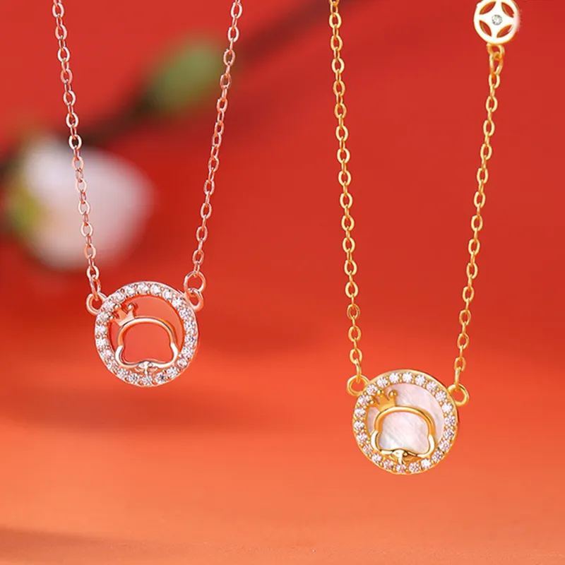 Emerald Agate Necklaces Women's-3