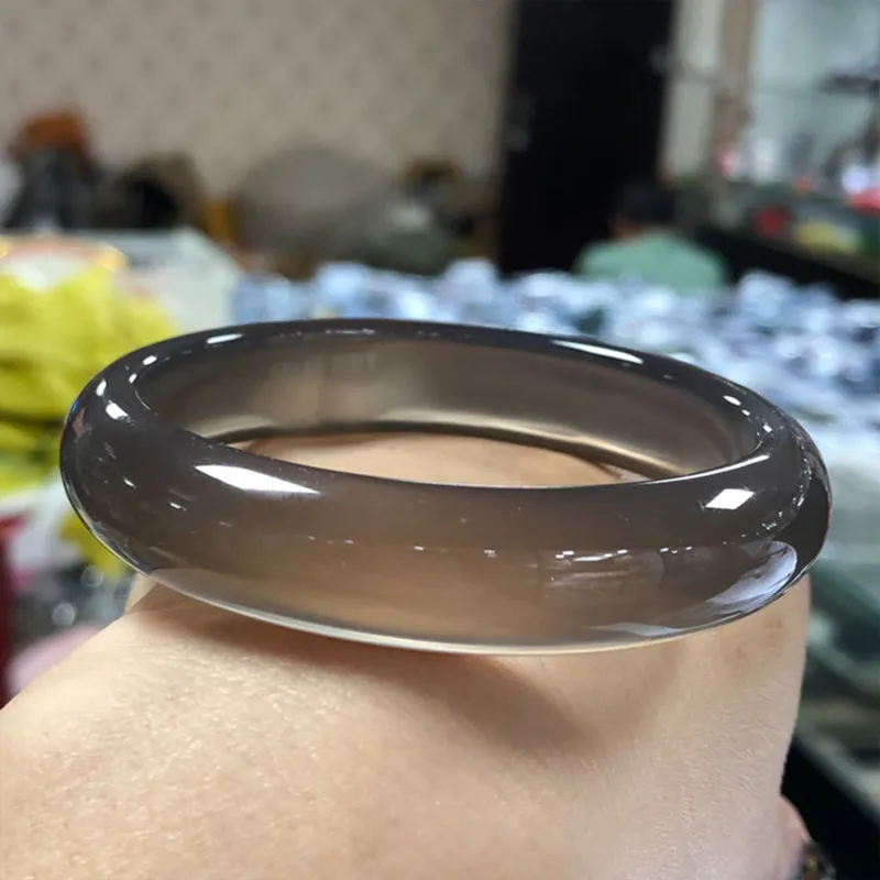 Emerald Chalcedony Jade Bangles Women's-3