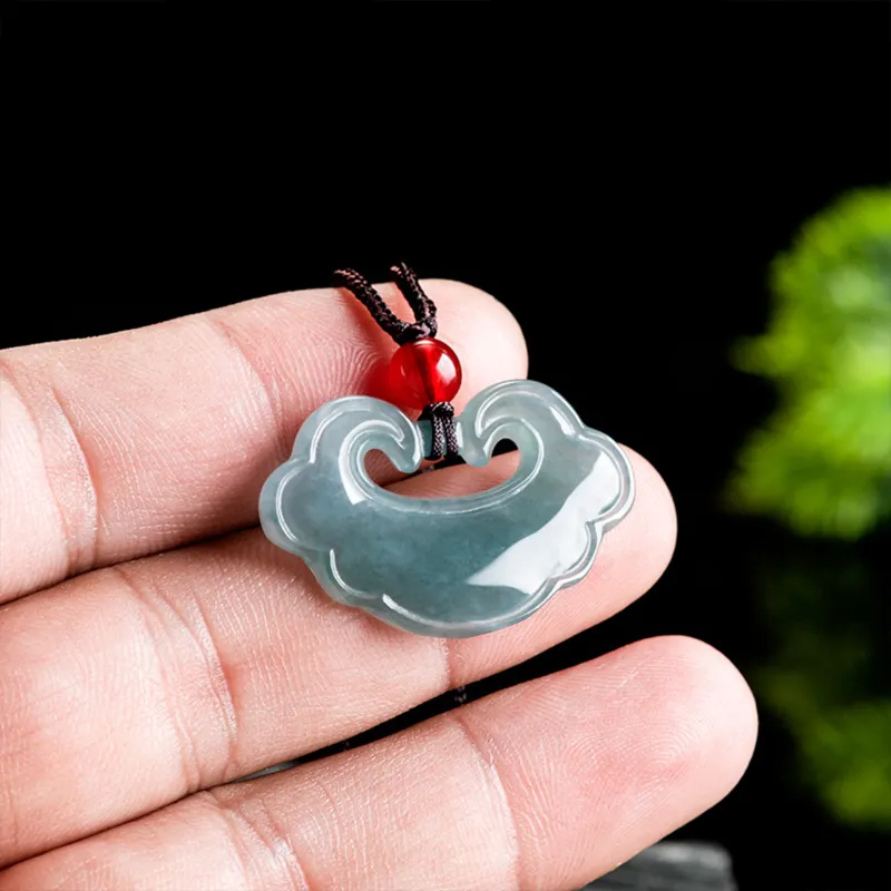 Emerald Glutinous Jade Jadeite Necklaces Unisex-3