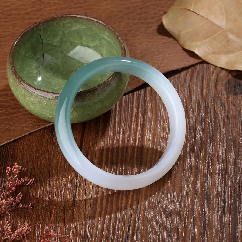 Emerald Chalcedony Bangles Women's-2