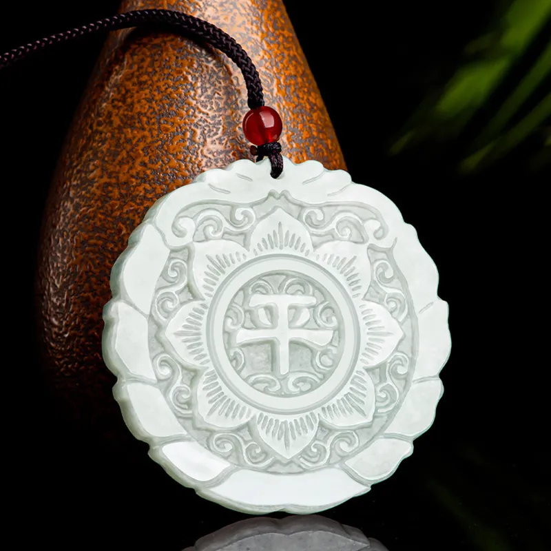 Emerald Glutinous Jade Jadeite Pendants Unisex-5