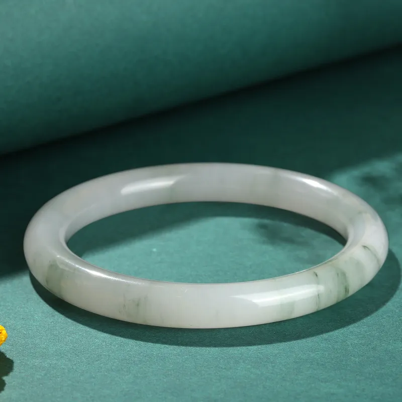 Emerald Tianshan Jade Bangles Women's-6