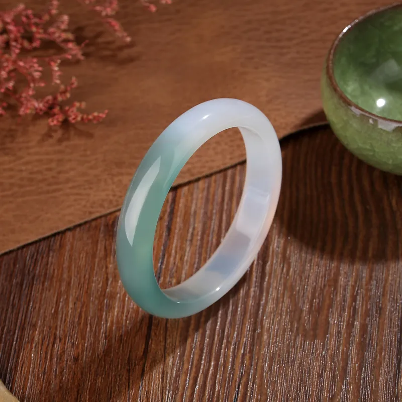 Emerald Chalcedony Bangles Women's-1