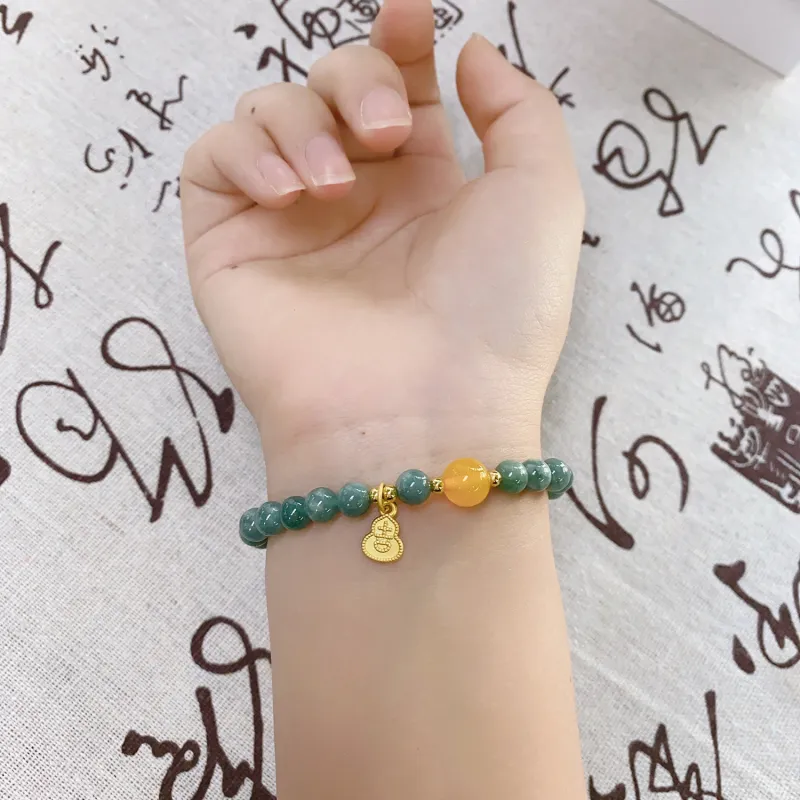 Emerald Bean Type Jadeite Bracelets Women's-2