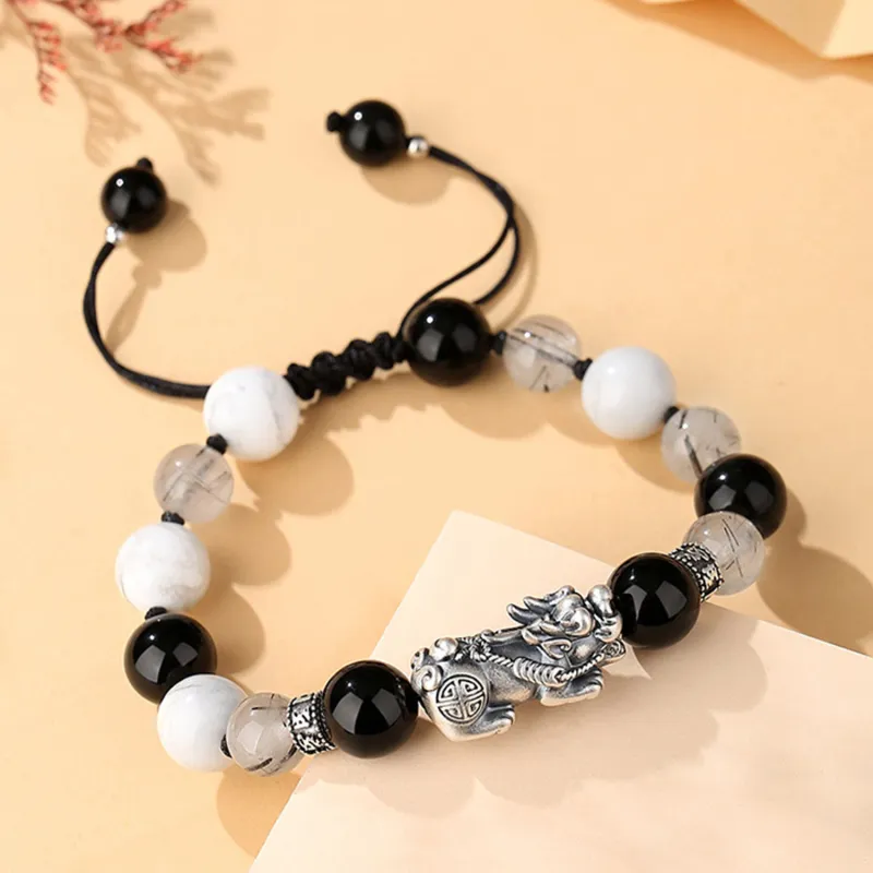 Emerald Obsidian Jade Bracelets Unisex-1