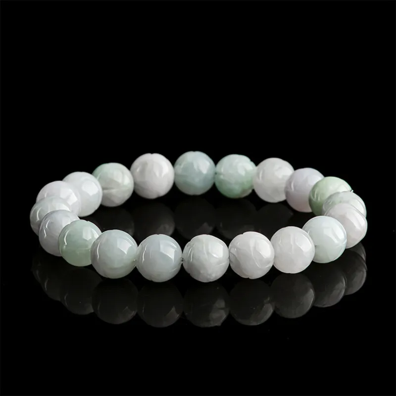 Emerald Bean Type Jadeite Bracelets Unisex-1
