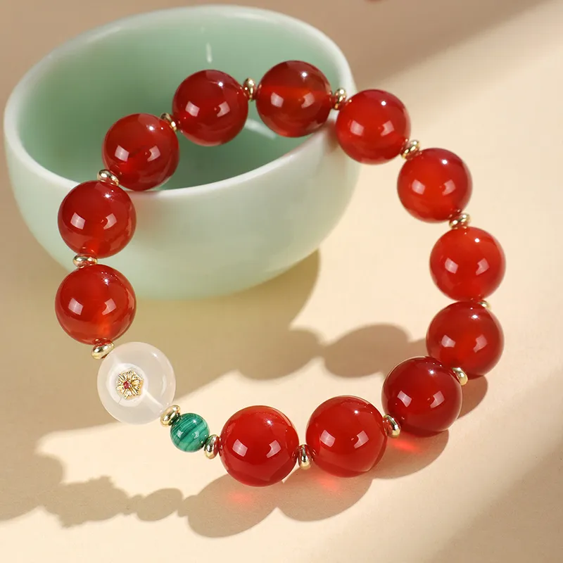 Emerald Agate Jade Bracelets Women's-8