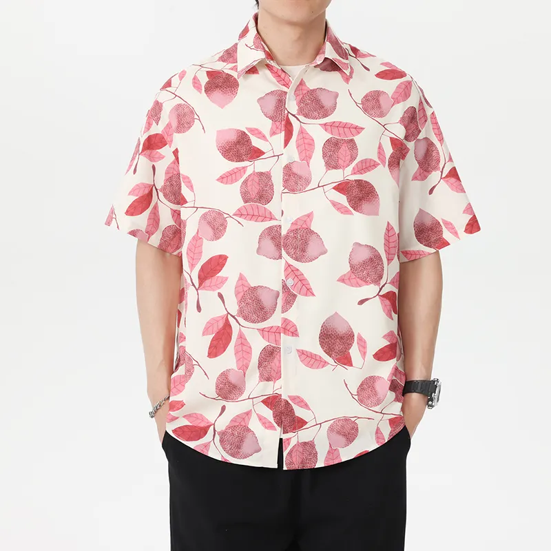 UF9193 Shirts Unisex Pink Rhyme Fruit & Leaf-2
