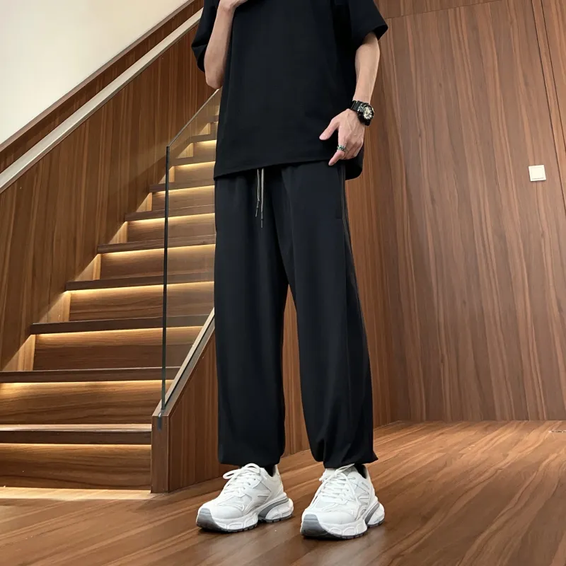 UF9193 Casual Pants Unisex Black-4