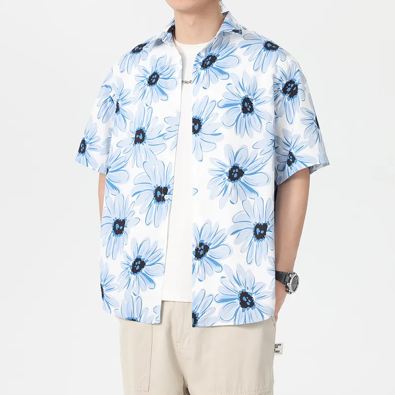 UF9193 Shirts Unisex Blue Melody Seedling Floral-4