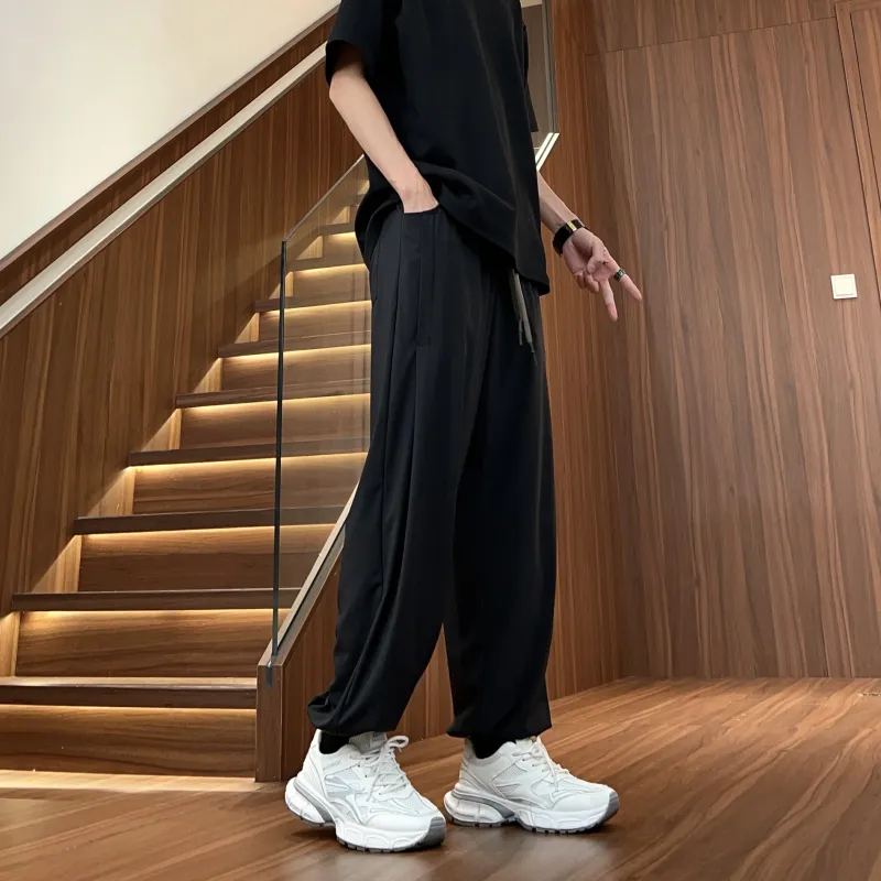 UF9193 Casual Pants Unisex Black-5