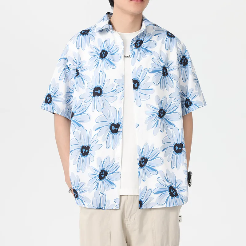 UF9193 Shirts Unisex Blue Melody Seedling Floral-3