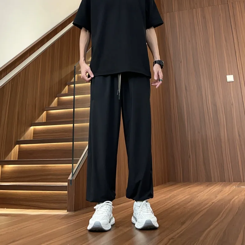 UF9193 Casual Pants Unisex Black-3