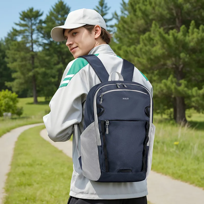 POLO Fabric Backpack Regular Unisex Multicolor-8