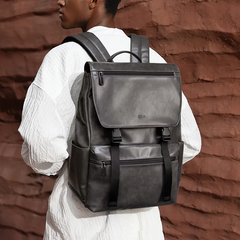 POLO Synthetic Leather Backpack Tubas Men's Multicolor-11