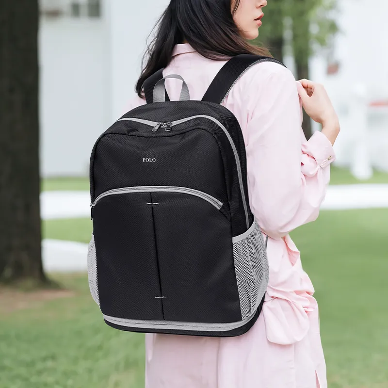 POLO Fabric 14 Inch Laptop Bags Backpack Large Size Unisex Multicolor-3