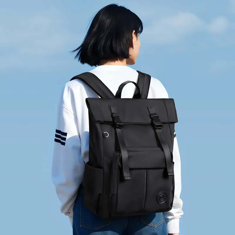 POLO Fabric Backpack Unisex Beige/Black-7