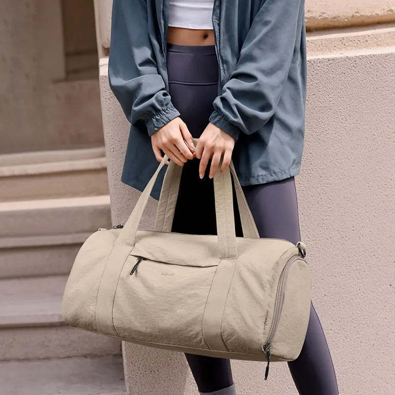 POLO Fabric Travel Bag 19.79L Unisex Khaki/Black-4
