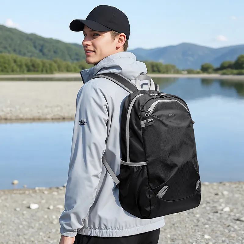 POLO Fabric Backpack Unisex Multicolor-8