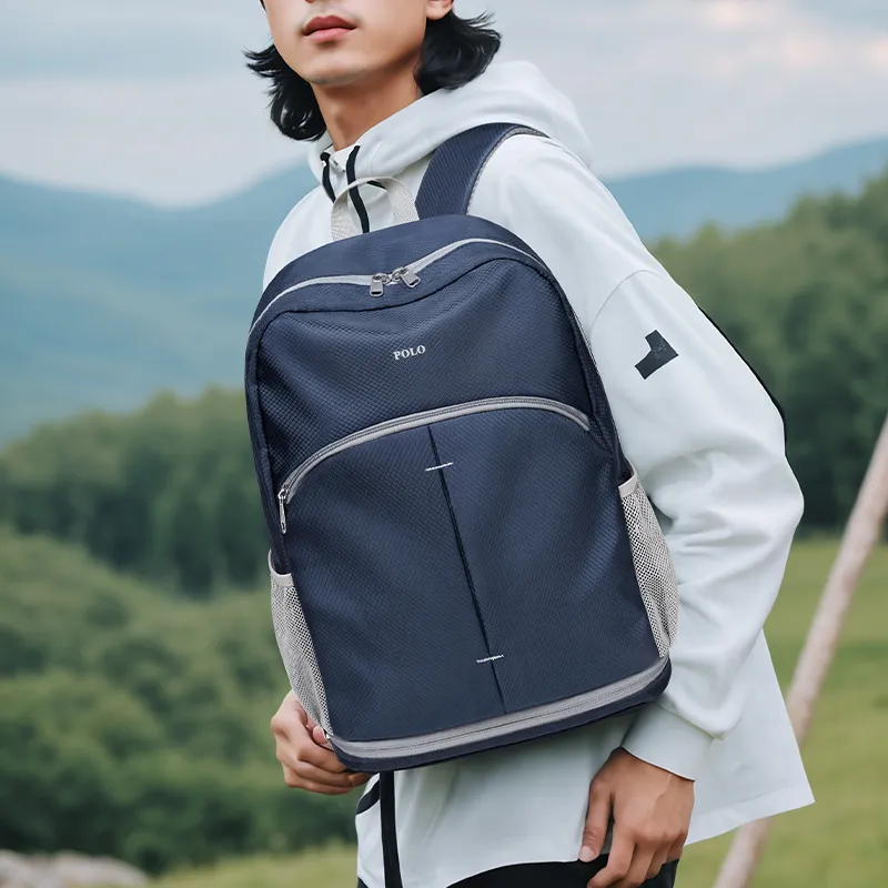 POLO Fabric 14 Inch Laptop Bags Backpack Large Size Unisex Multicolor-11