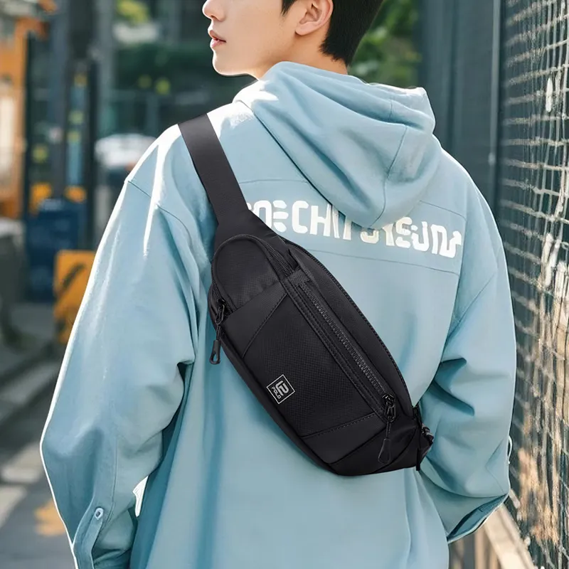 POLO Fabric Sling Bag Regular Men's Black-4