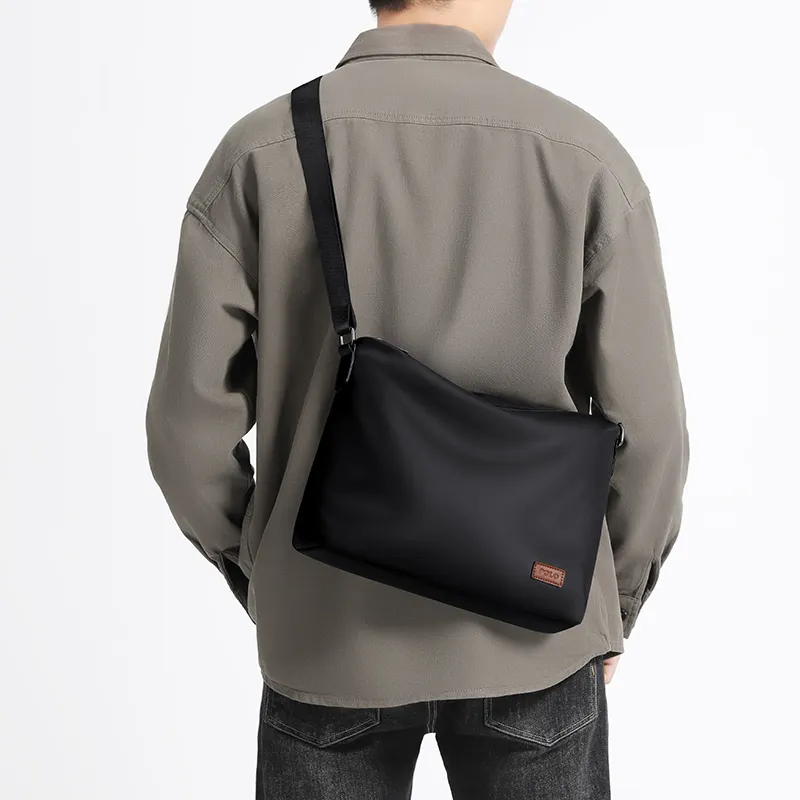 POLO Fabric Shoulder Bag Regular Men's Black-4