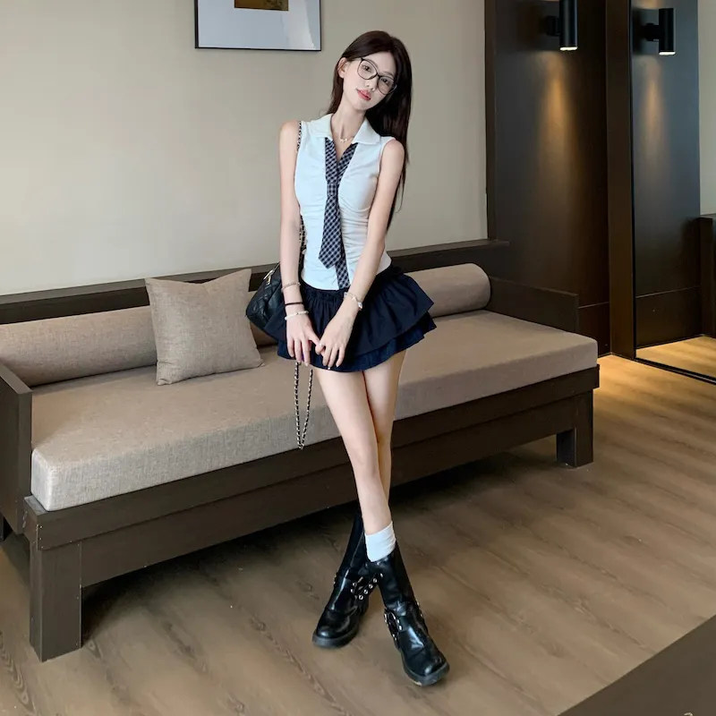 Pa33word Two Piece Skirt Sets Women's-9